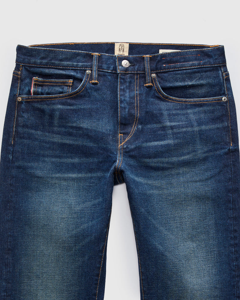 "Brynn Mammoth" 17.5oz Heavyweight Washed Stretch Selvedge Denim - Hammer Straight