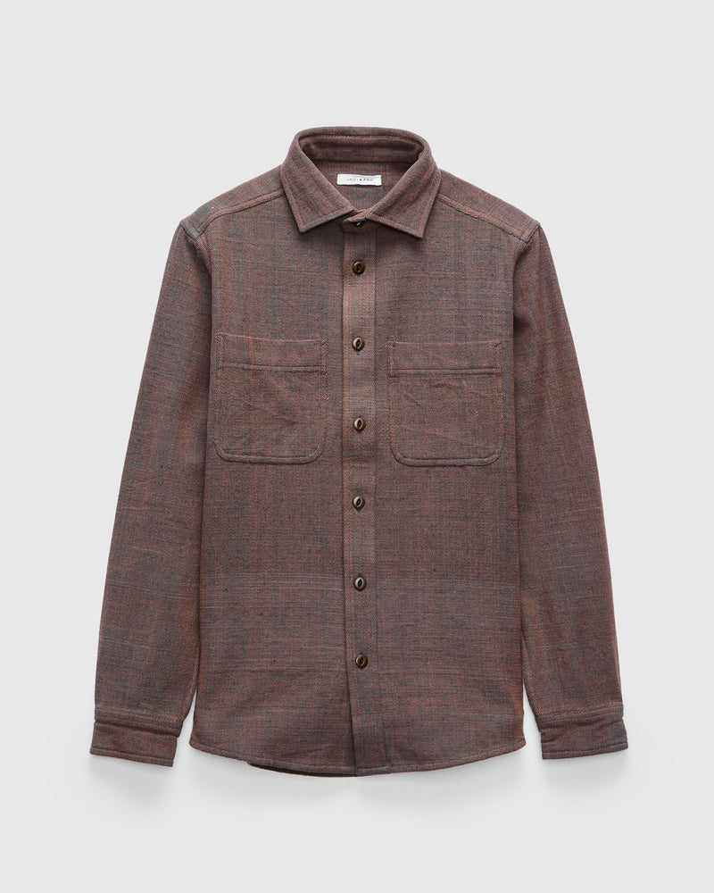Ames Workshirt in Coyote Indigo Denim