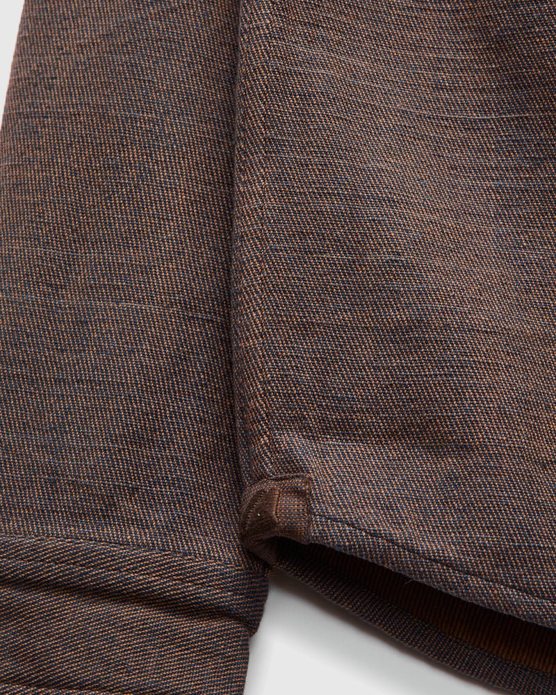 Ames Workshirt in Coyote Indigo Denim