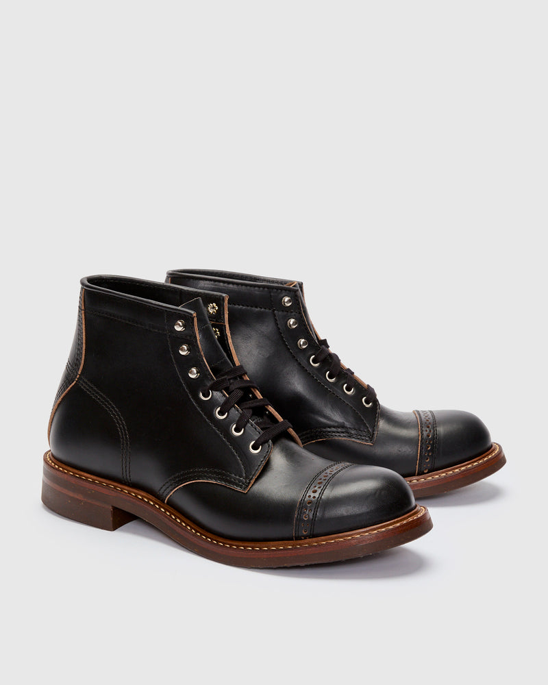 Combat Boot in Horween Chromexcel Black