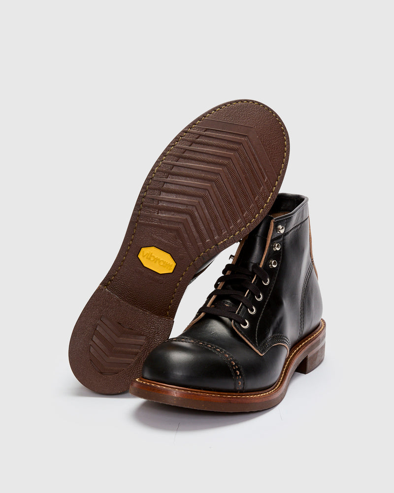 Combat Boot in Horween Chromexcel Black