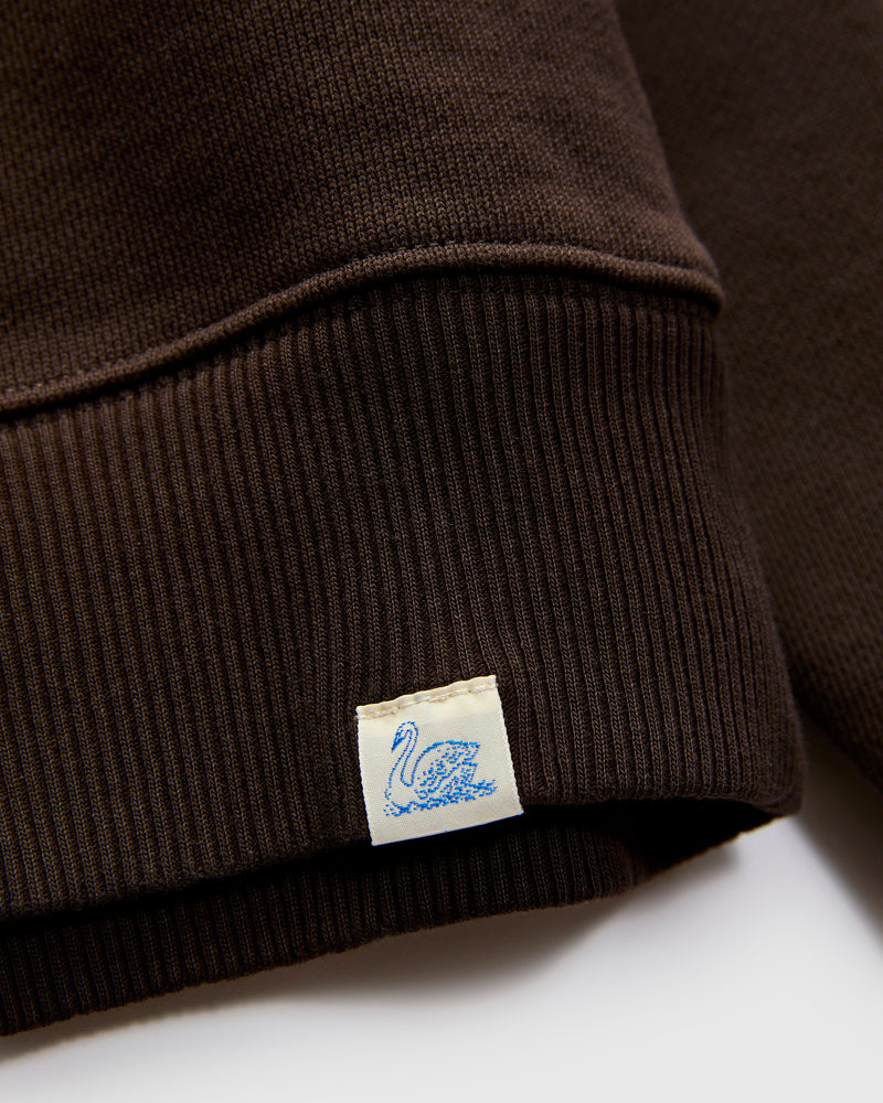 Authentic Fleece Crewneck Sweatshirt in Espresso