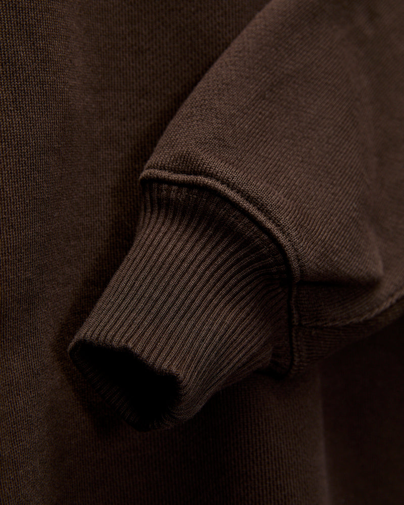 Authentic Fleece Crewneck Sweatshirt in Espresso