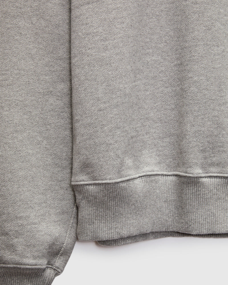 Authentic Fleece Crewneck Sweatshirt in Grey Melange