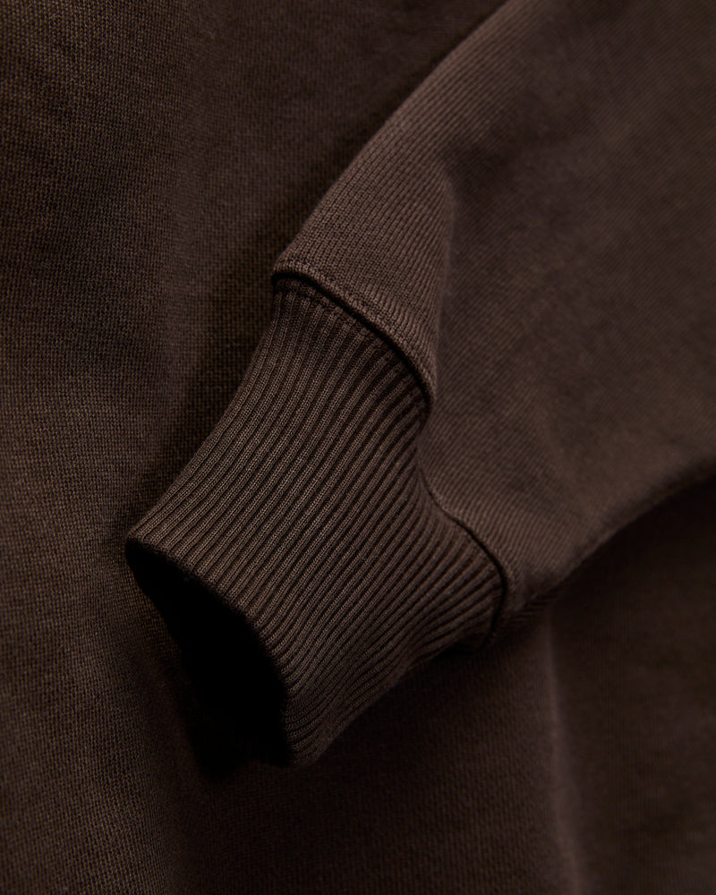 Authentic Fleece Half-Zip Sweatshirt in Espresso