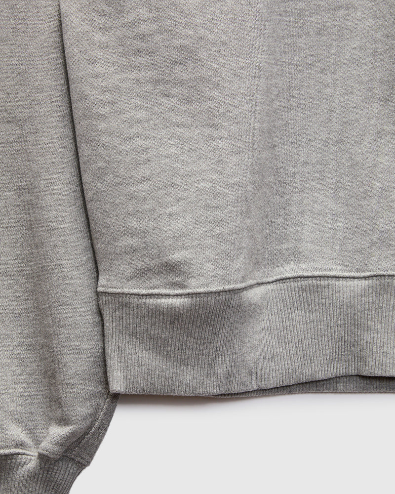 Authentic Fleece Half-Zip Sweatshirt in Grey Melange