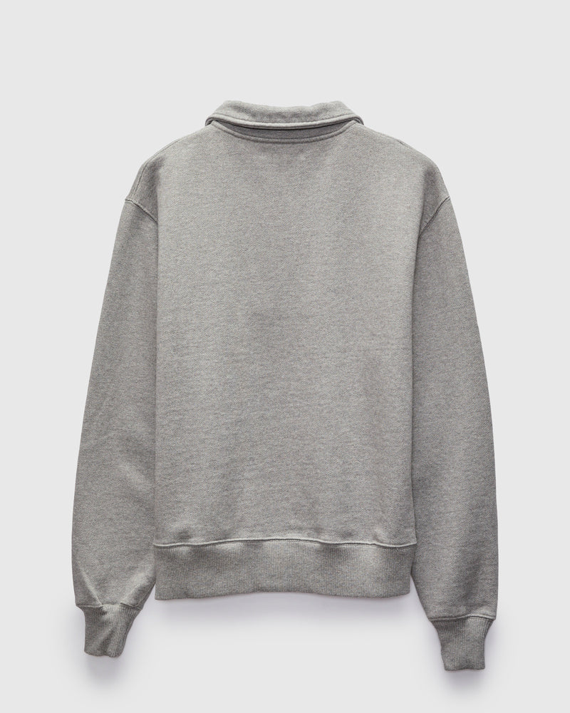 Authentic Fleece Half-Zip Sweatshirt in Grey Melange