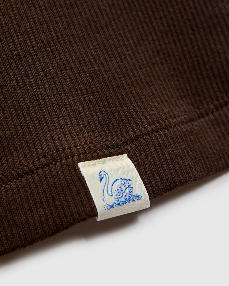 Ribbed Tanktop in Espresso