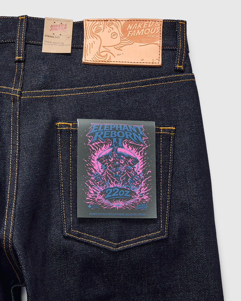 "Elephant 2 Reborn" 22oz Selvedge Denim - Strong Guy Fit