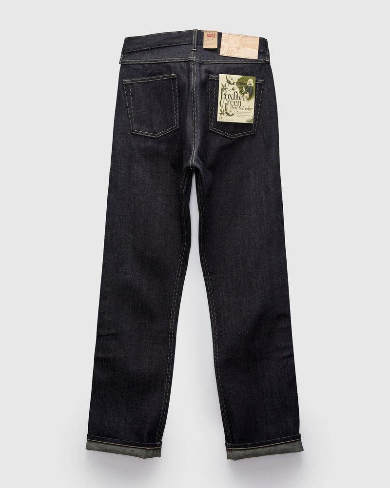 "FoxFibre® Green Weft" 13oz Selvedge Denim - True Guy Fit