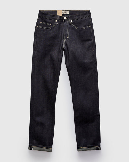 "FoxFibre® Green Weft" 13oz Selvedge Denim - Weird Guy Fit