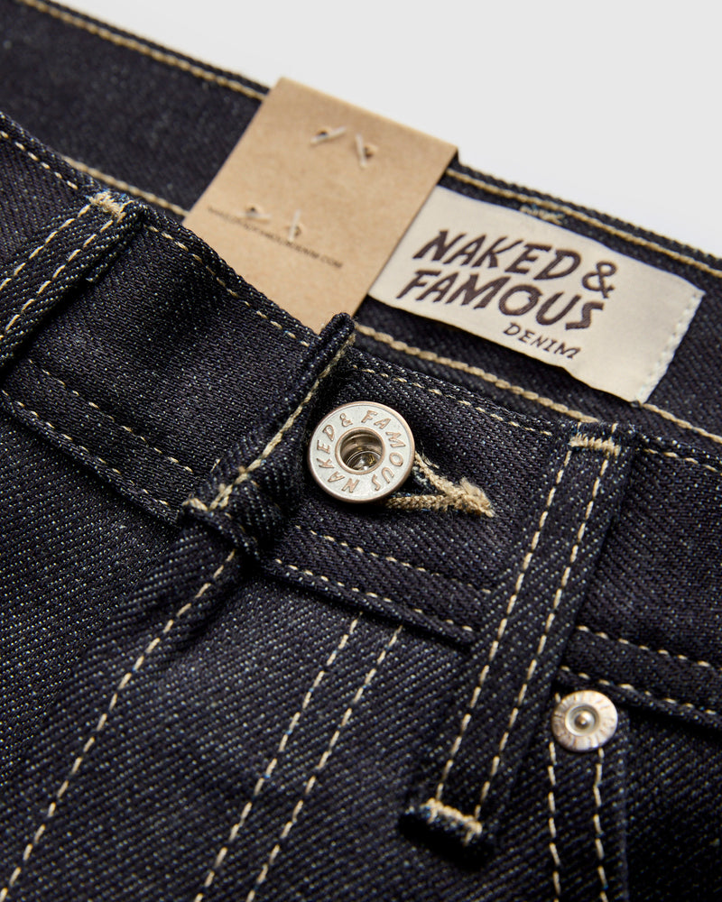 "FoxFibre® Green Weft" 13oz Selvedge Denim - Weird Guy Fit