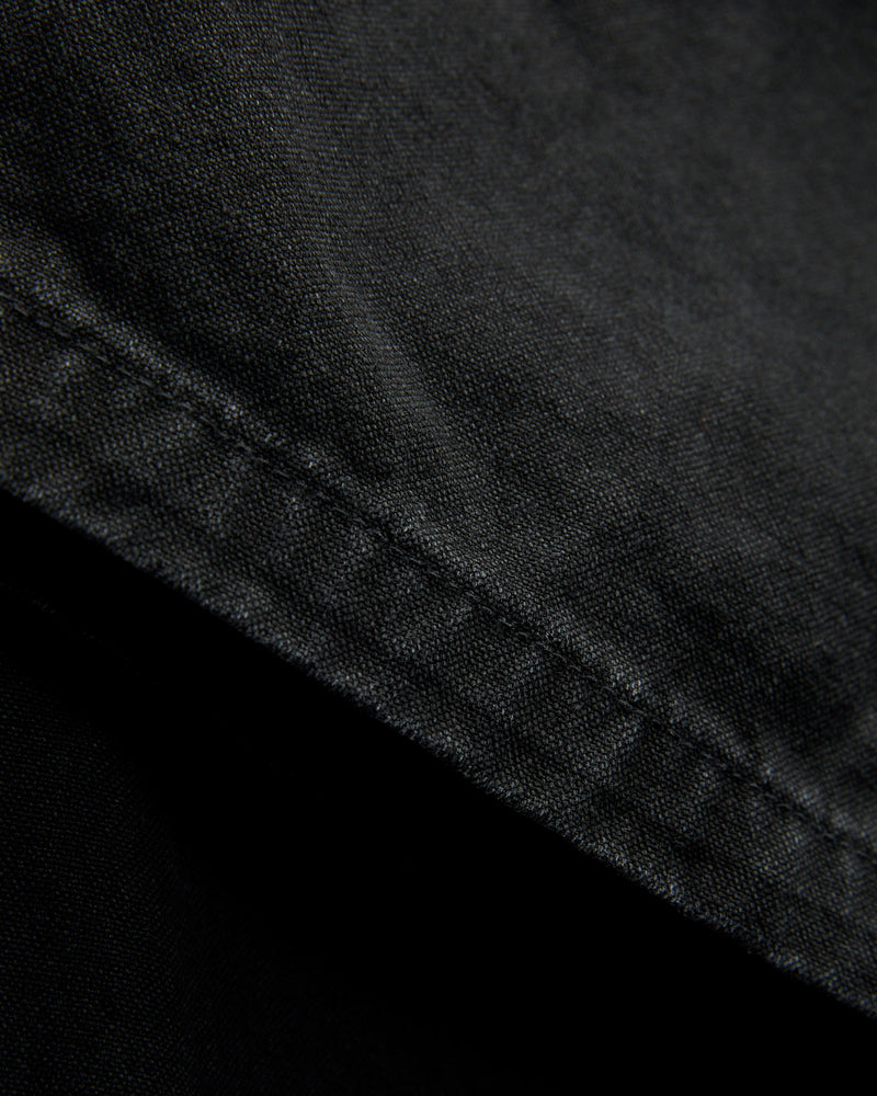 Double Knee Canvas Work Trousers in Black