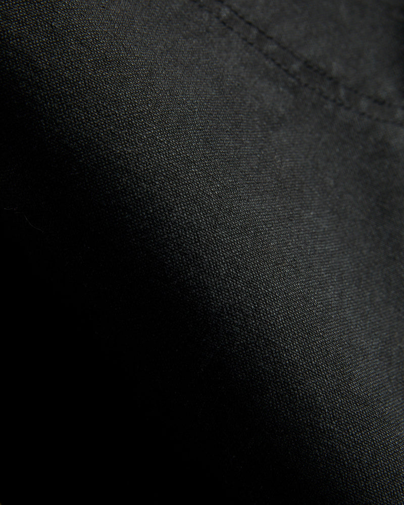 Double Knee Canvas Work Trousers in Black