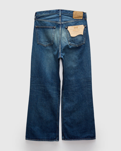 202 "Real Used Wash" 13.5oz Denim - Shoe Cut Wide Flare Fit