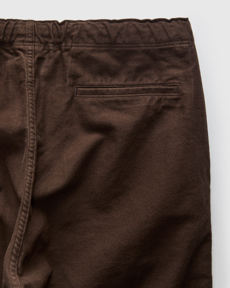 Wide Fit Brushed New Yorker Pants in Coffee Brown