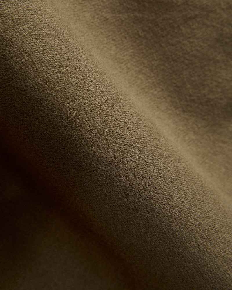 Wide Fit Brushed New Yorker Pants in Moss Grey