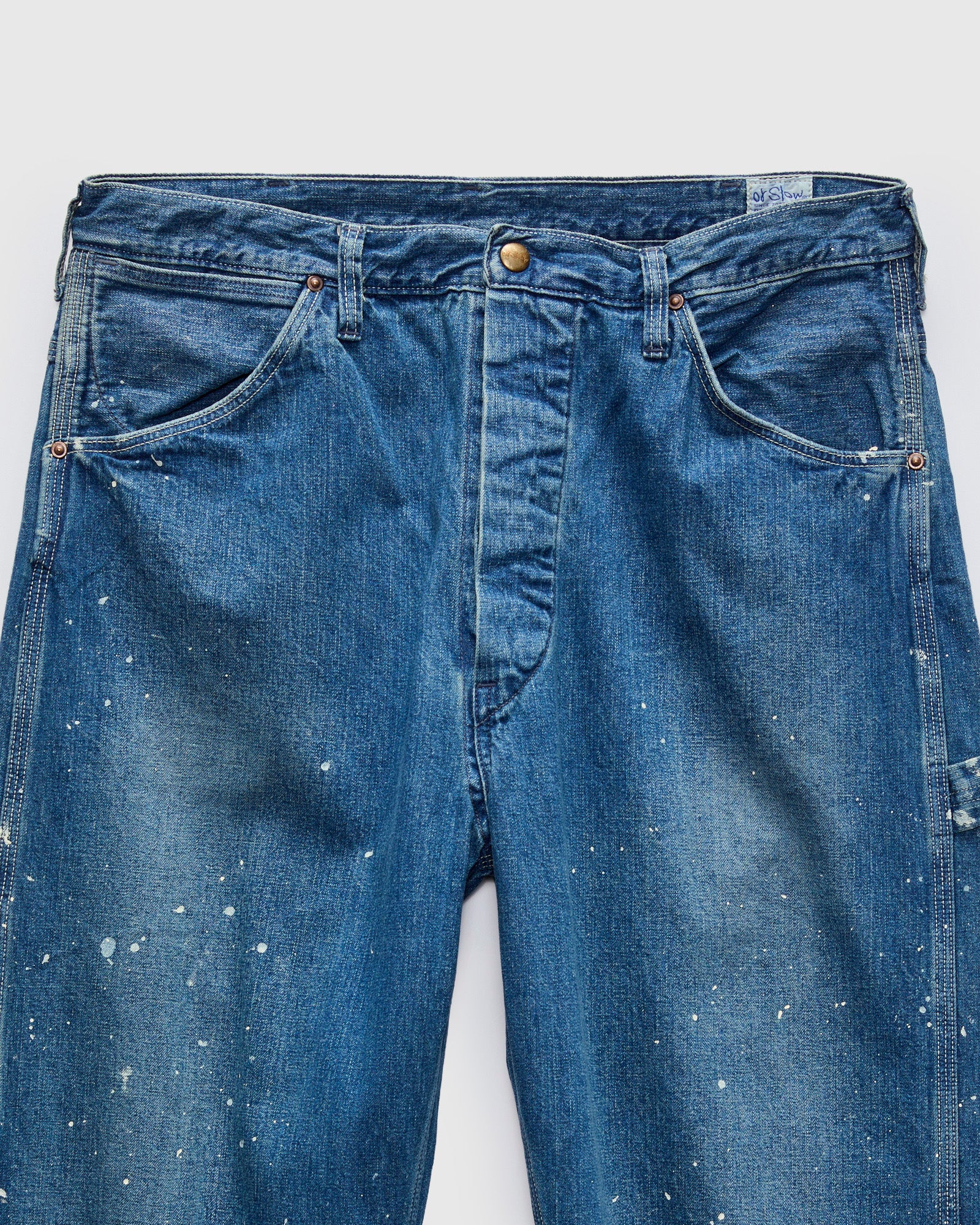 Wide Fit Denim Painter Pants in Used Wash – Blue Owl Workshop