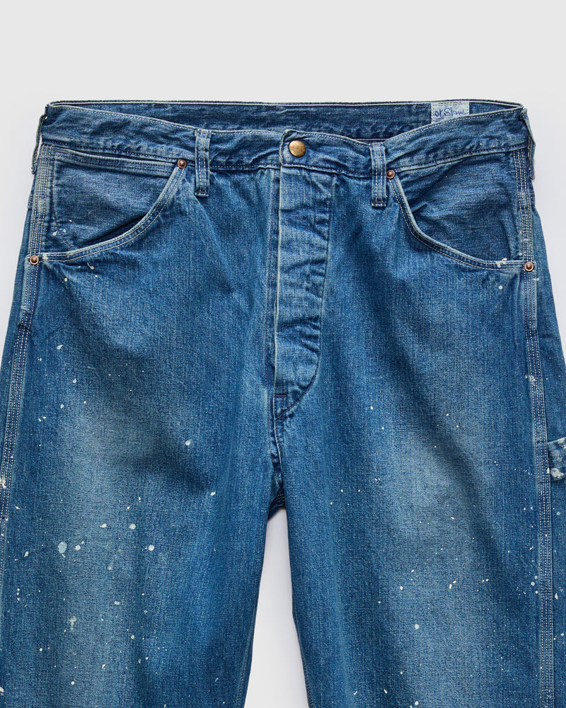 Wide Fit Denim Painter Pants in Used Wash