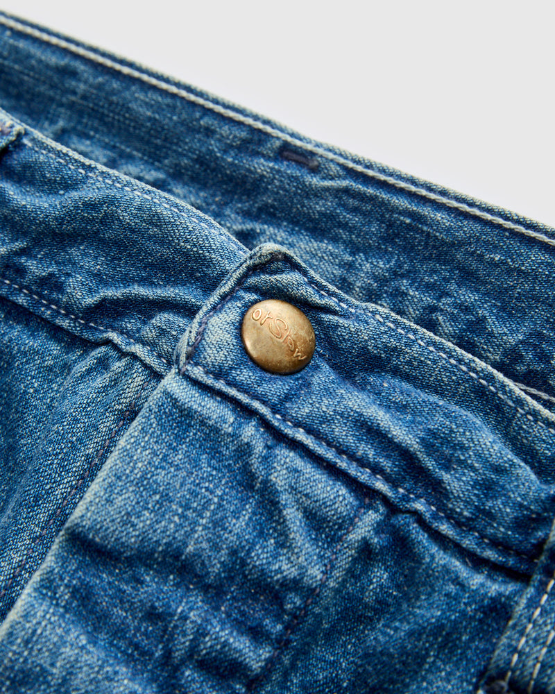 Wide Fit Denim Painter Pants in Used Wash