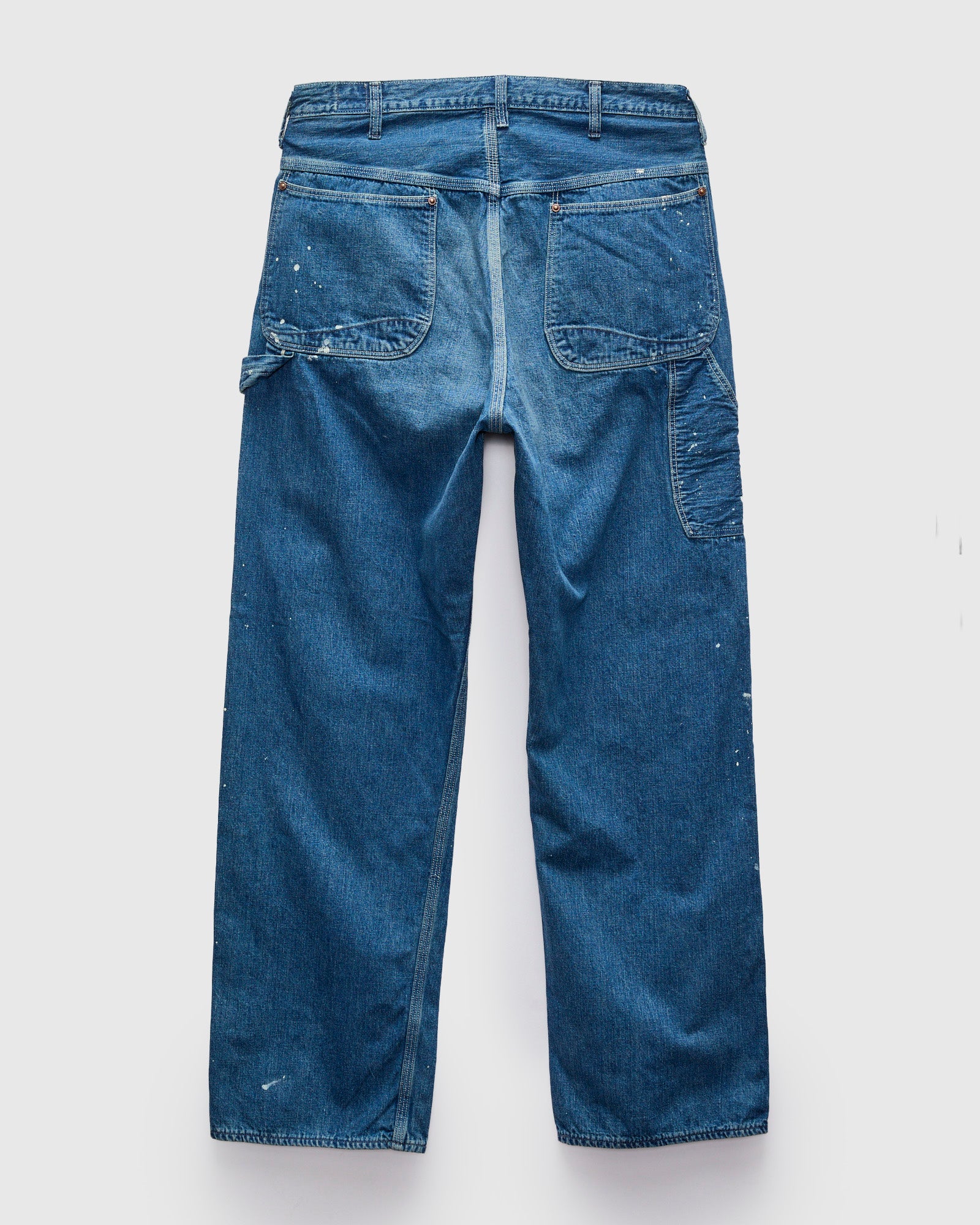 Wide Fit Denim Painter Pants in Used Wash – Blue Owl Workshop