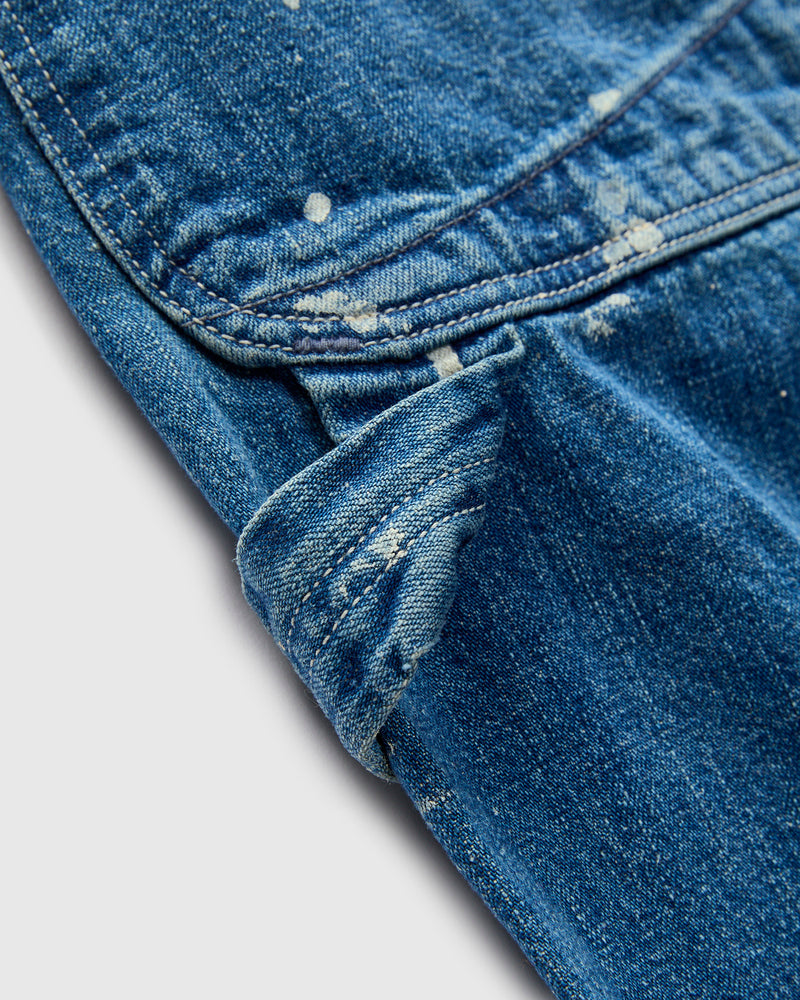 Wide Fit Denim Painter Pants in Used Wash