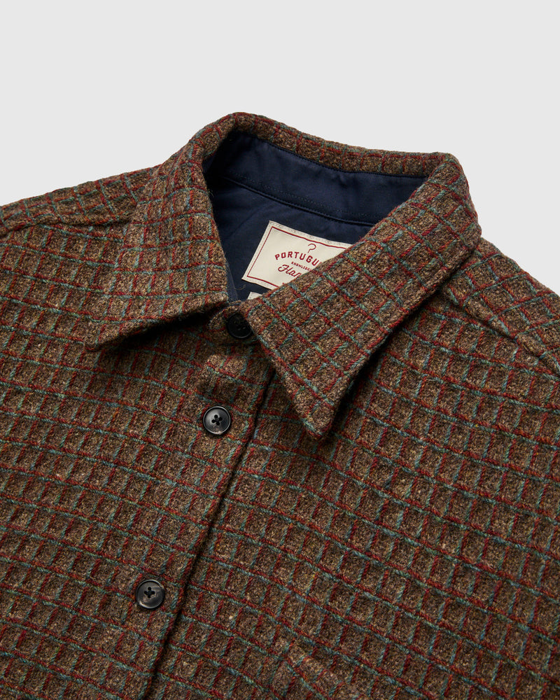Waffle Overshirt in Brown