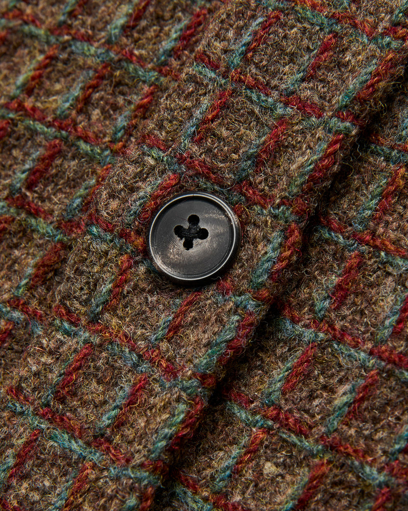 Waffle Overshirt in Brown