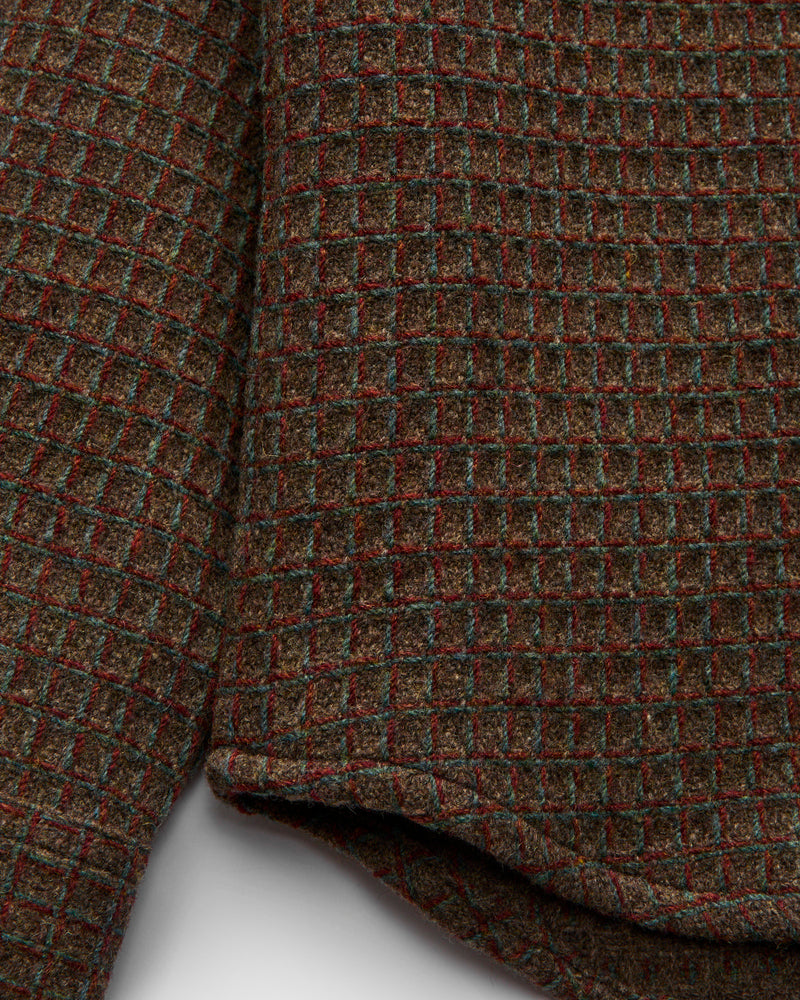 Waffle Overshirt in Brown