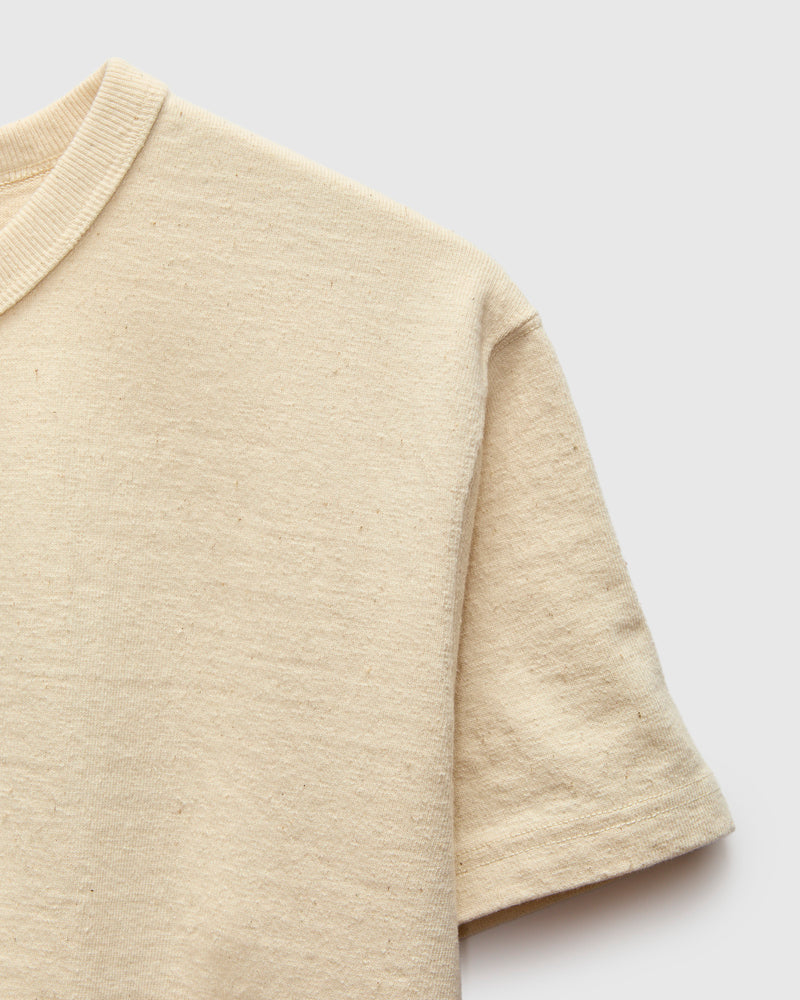 "Samurai Cotton Project" Henley Shirt in Natural