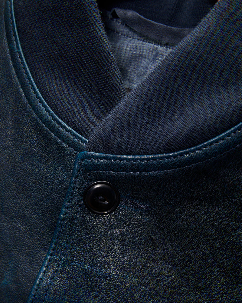P2484 Lambskin A-1 Flight Jacket in Navy