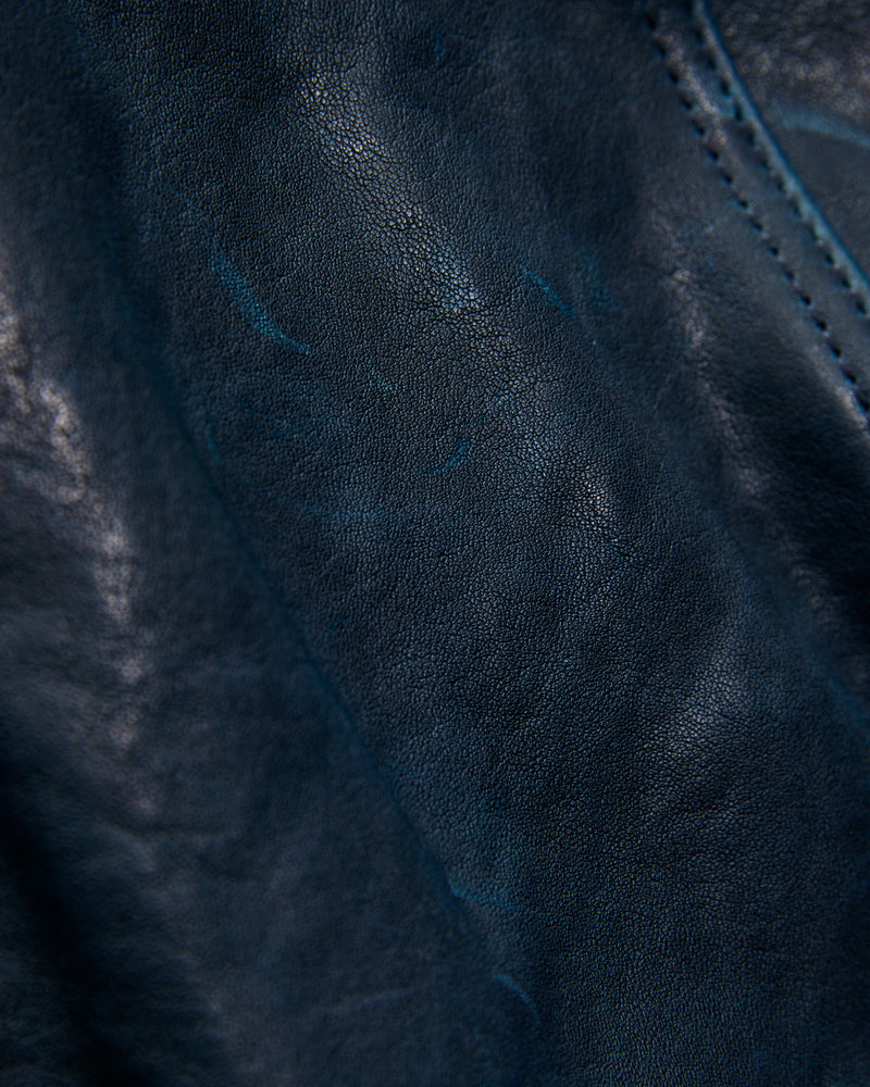 P2484 Lambskin A-1 Flight Jacket in Navy