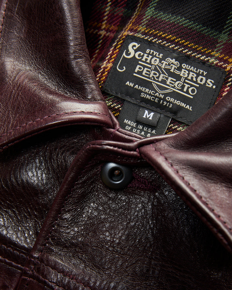 P622H Horween Horsehide Type-2 Jacket in Burgundy
