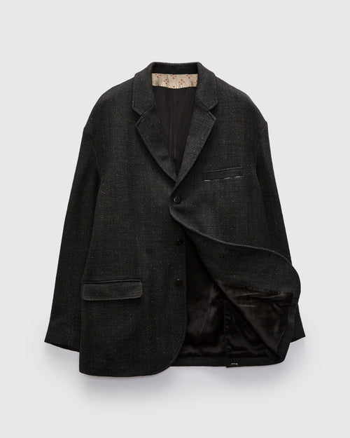 Burnstone Blazer in Black Tweed
