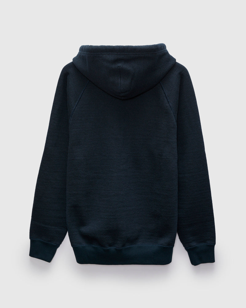 Double Heavyweight French Terry 25.8oz Zip Hoodie in Navy