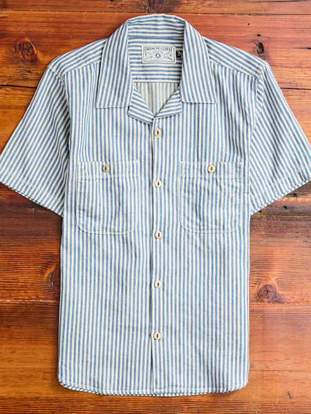 Dayton Short Sleeve Work Shirt in Marine Stripe – Blue Owl Workshop