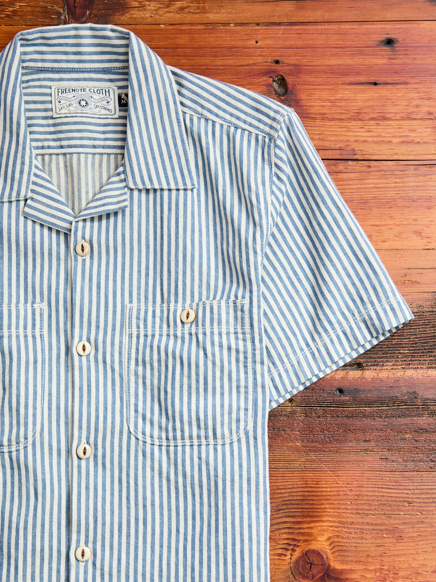 Dayton Short Sleeve Work Shirt in Marine Stripe – Blue Owl Workshop