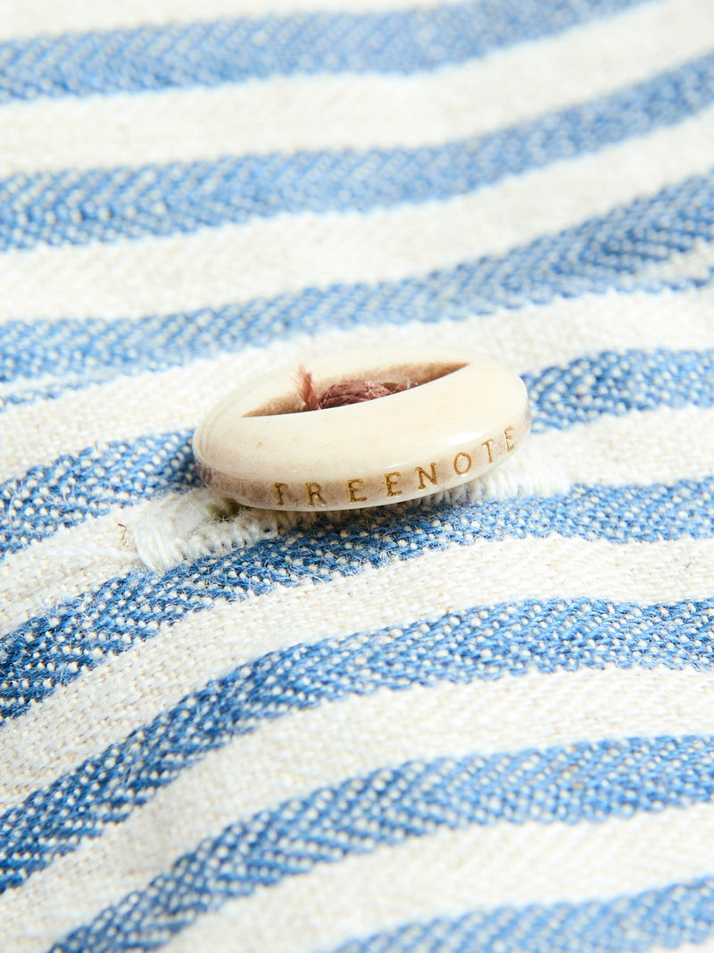 Dayton Short Sleeve Work Shirt in Marine Stripe