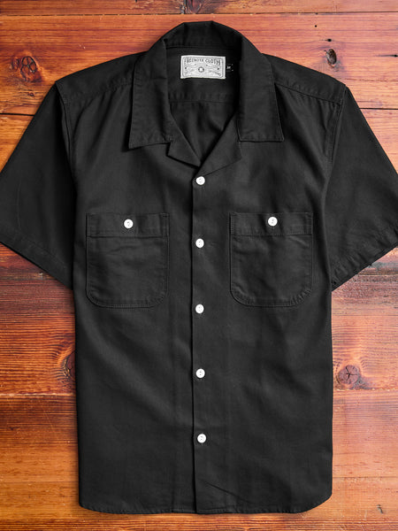 Dayton Short Sleeve Work Shirt in Obsidian – Blue Owl Workshop