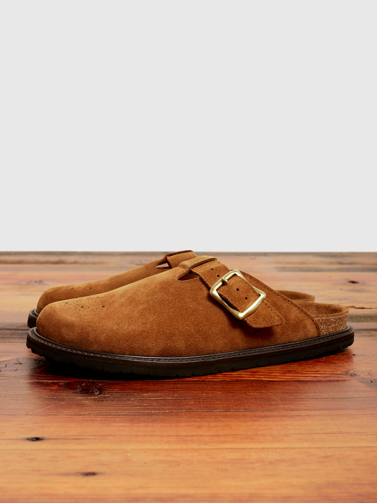 Buggs Suede Mule in Camel – Blue Owl Workshop