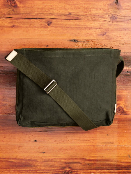 Square Shoulder Bag in Khaki Green – Blue Owl Workshop