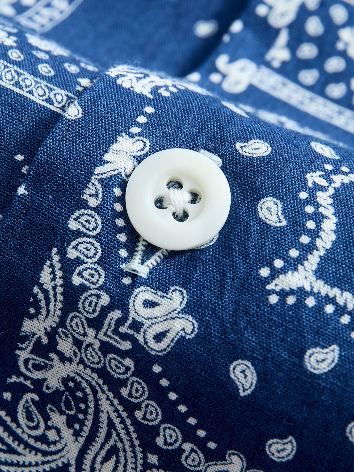 Bassen Hawaiian Shirt in Indigo Bandana – Blue Owl Workshop