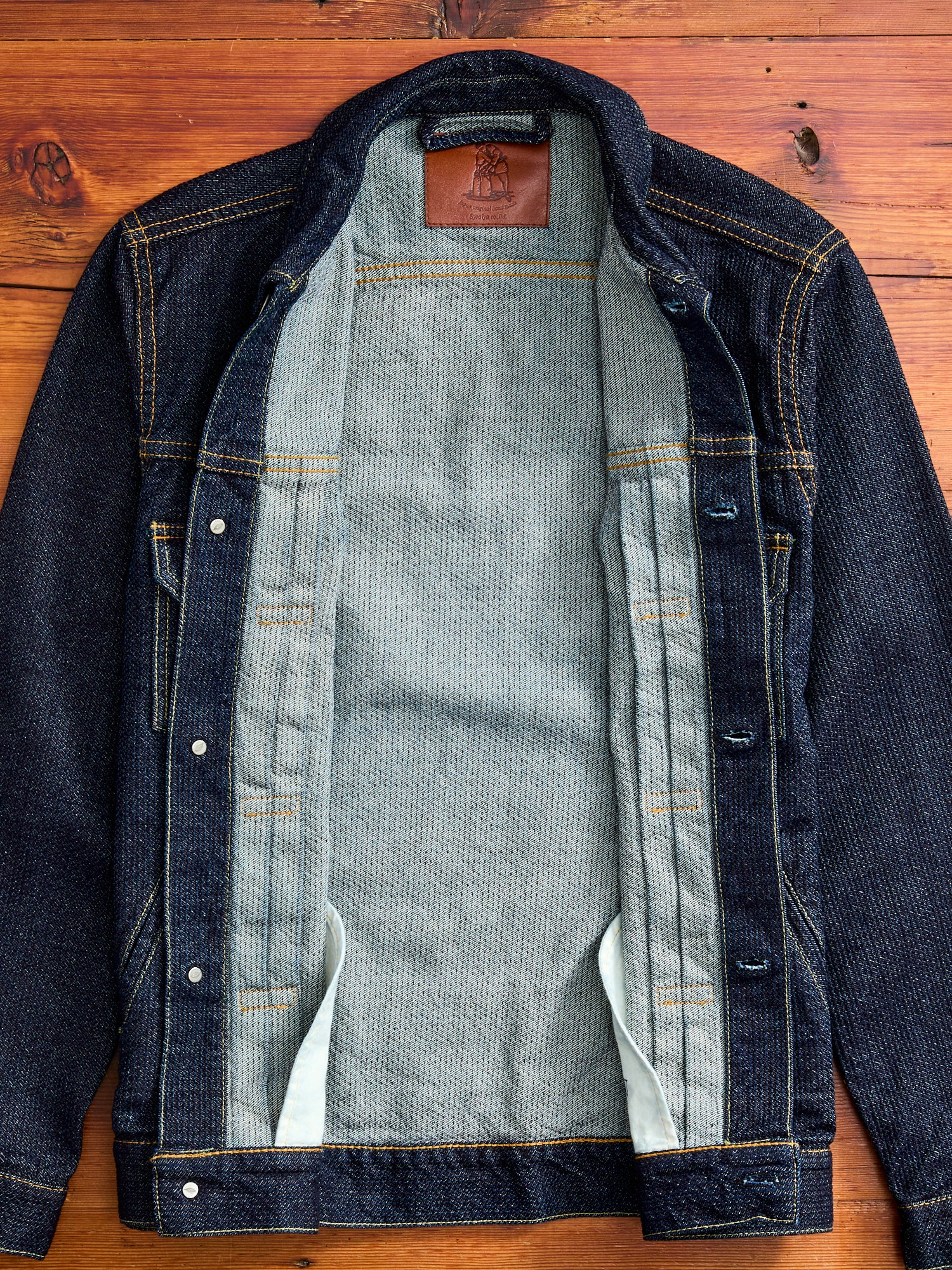 ジャケット・アウター Chez Natsuko 6117-ID - Sashiko Type II Jacket - Indigo | Dant