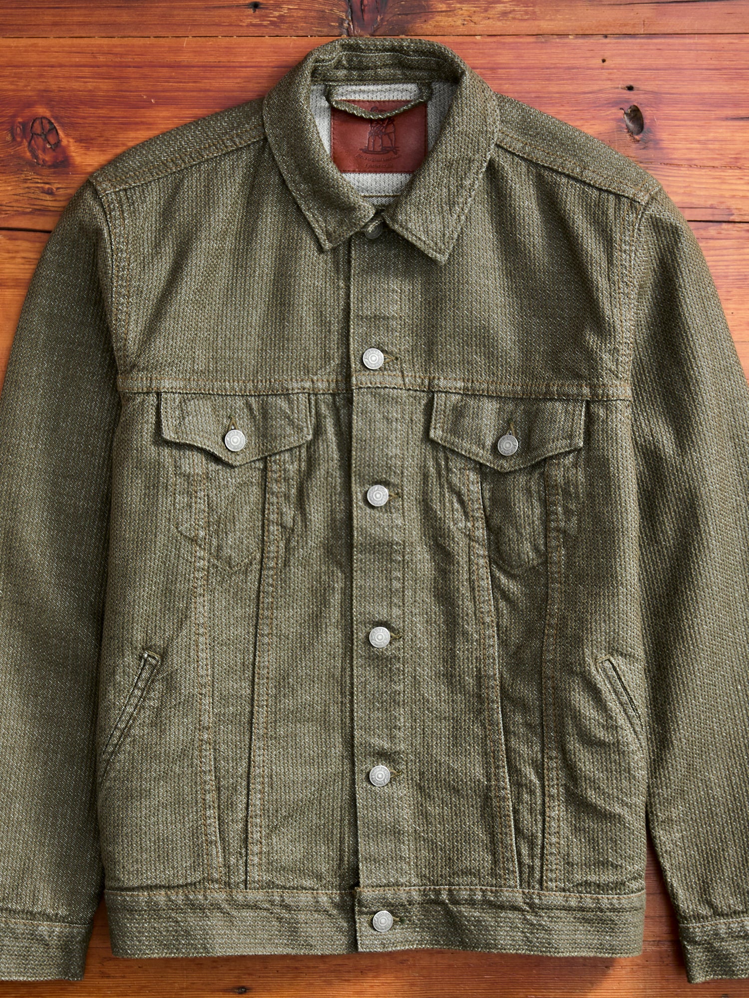 Sashiko Type-3 Jacket in Double Olive – Blue Owl Workshop