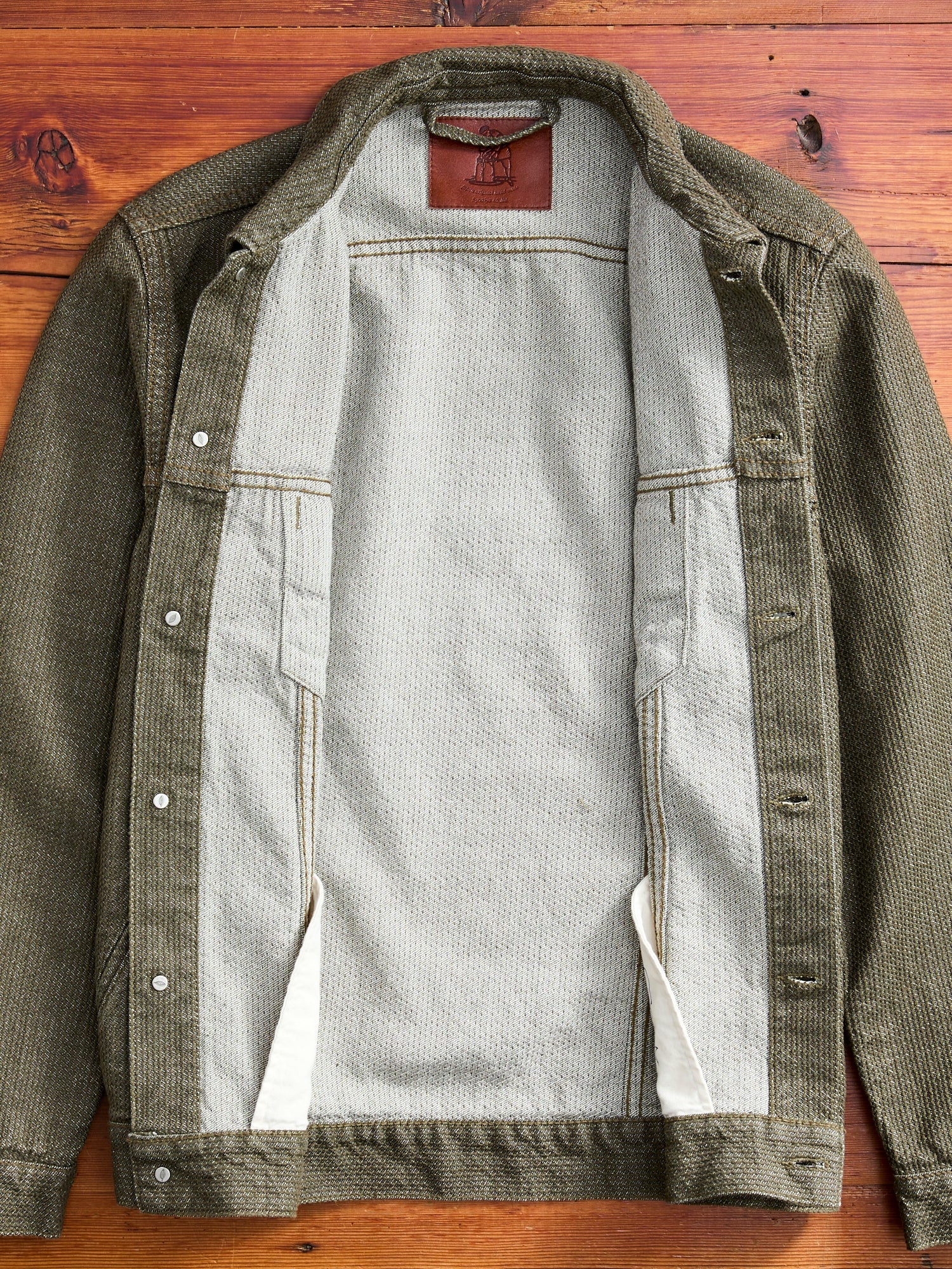 Sashiko Type-3 Jacket in Double Olive – Blue Owl Workshop