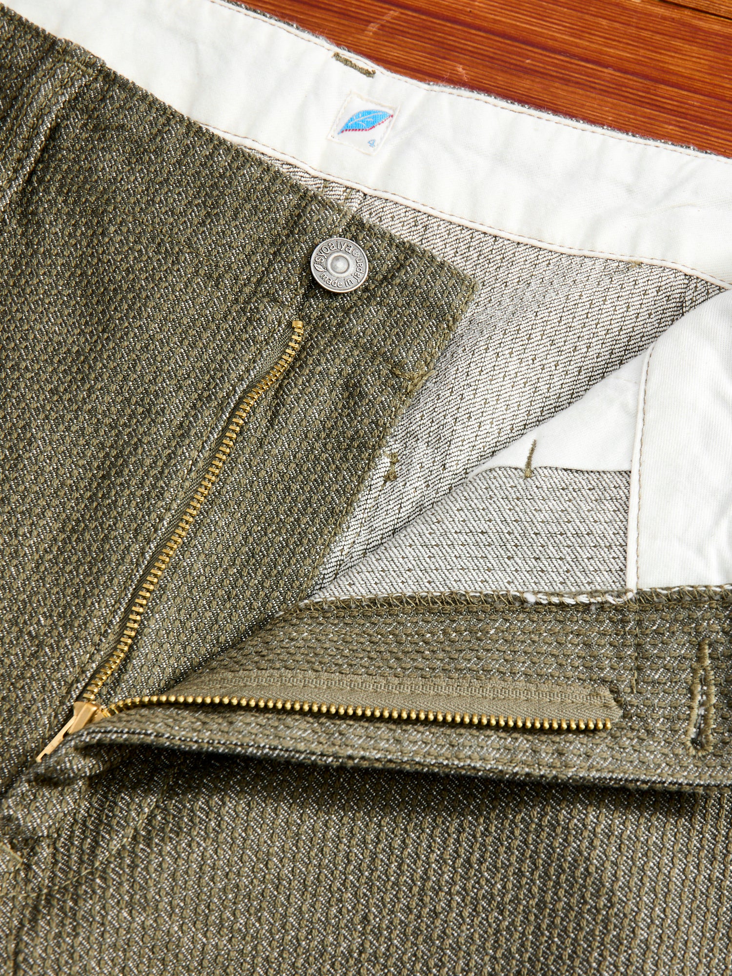 Jacquard Stitch Sashiko Shorts in Olive – Blue Owl Workshop