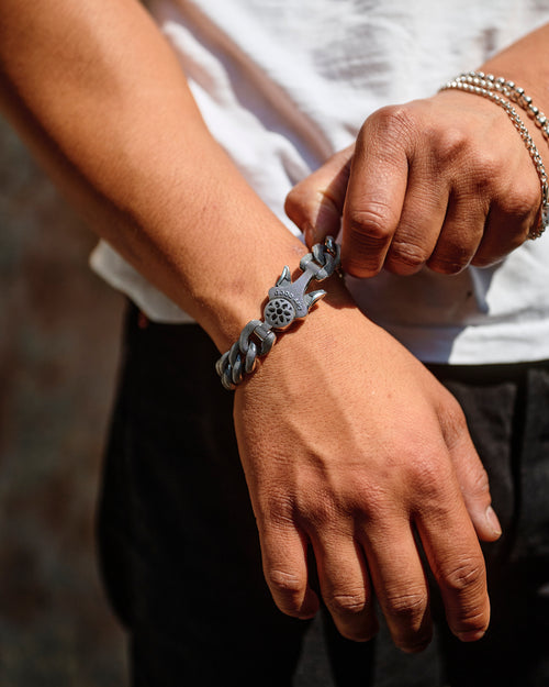 Goosebumps Model 10 Bracelet Size A in Sterling Silver