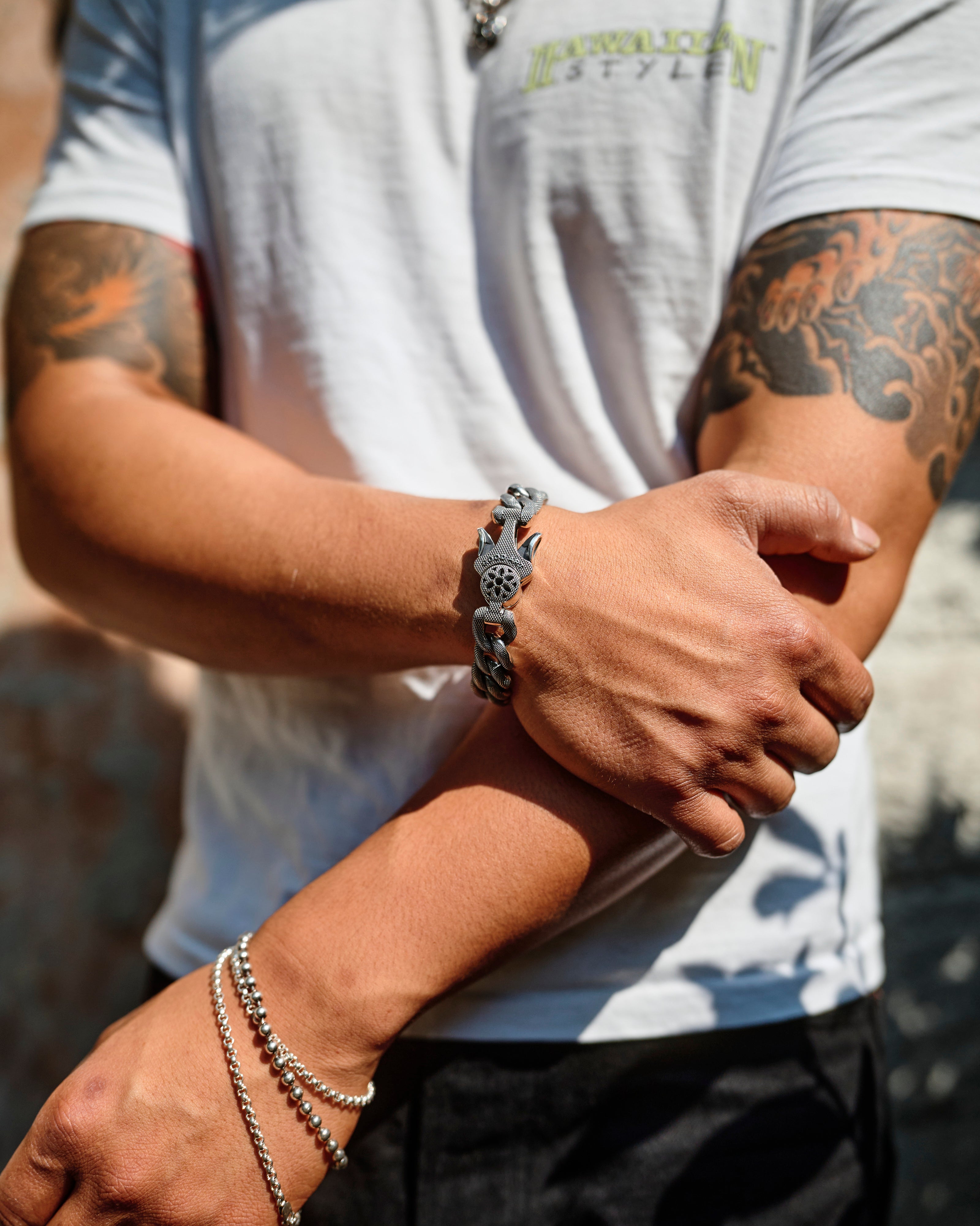 Goosebumps Model 10 Bracelet Size A in Sterling Silver – Blue Owl