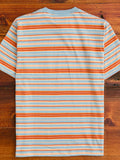 Multistripe Pocket T-Shirt in Sax
