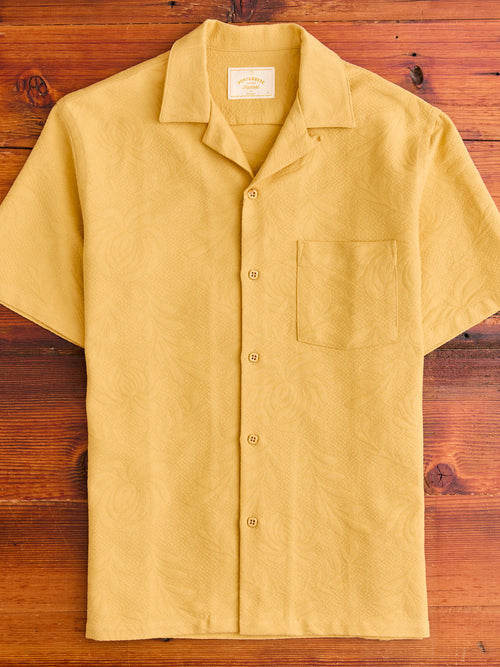 Beach Resort Button-Up Shirt in Coral